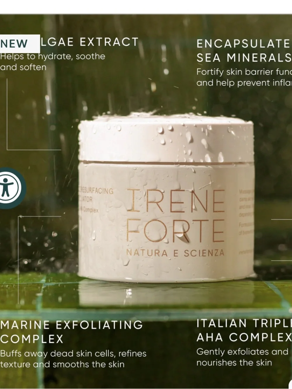 New Irene Forte Red Algae Resurfacing Body Exfoliator new launch new in box